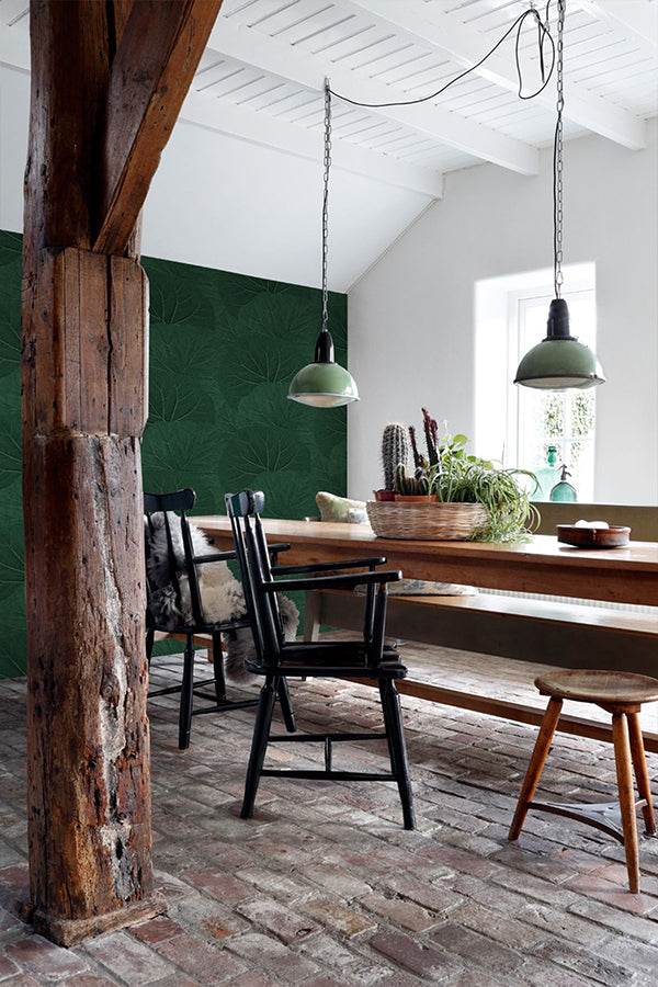 xylem-evergreen-large-leaves-wallpaper-york-wallcoverings-dd138997 - York Wallcoverings Papel pintado