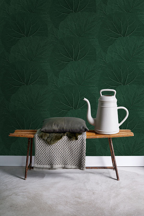 xylem-evergreen-large-leaves-wallpaper-york-wallcoverings-dd138997 - York Wallcoverings Papel pintado