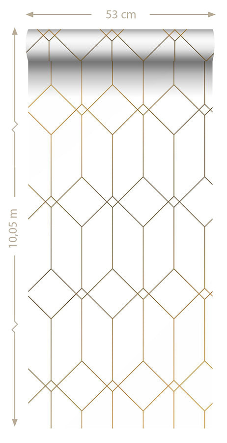 trilliant-white-art-deco-motif-wallpaper-york-wallcoverings-dd139223 - York Wallcoverings Papel pintado