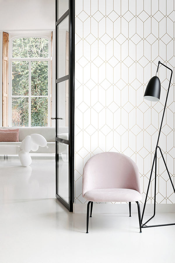 trilliant-white-art-deco-motif-wallpaper-york-wallcoverings-dd139223 - York Wallcoverings Wallpaper