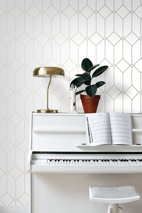 trilliant-white-art-deco-motif-wallpaper-york-wallcoverings-dd139223 - York Wallcoverings Wallpaper