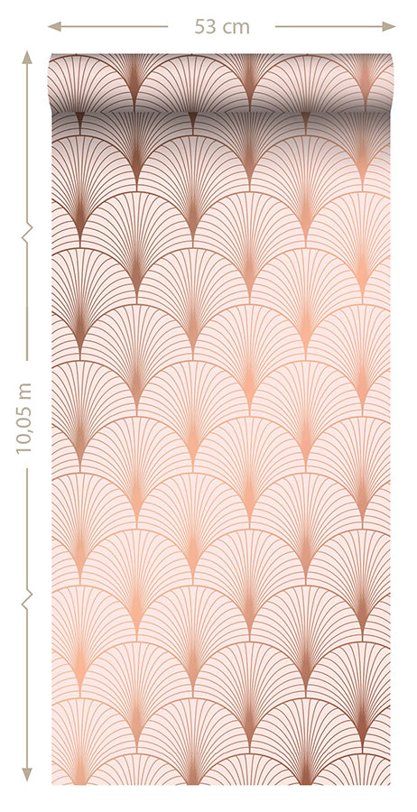 lempicka-pink-art-deco-motif-wallpaper-york-wallcoverings-dd139229 - York Wallpaper Wallpaper