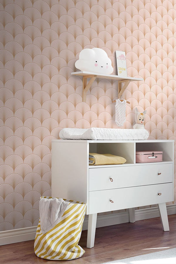 lempicka-pink-art-deco-motif-wallpaper-york-wallcoverings-dd139229 - York Wallpaper Wallpaper