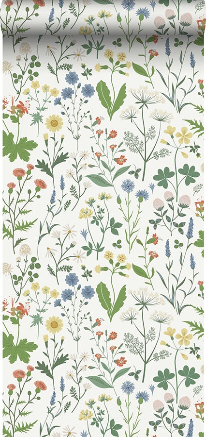 fiore-green-wildflowers-wallpaper-york-wallcoverings-dd139390 - York Wallpaper Wallpaper