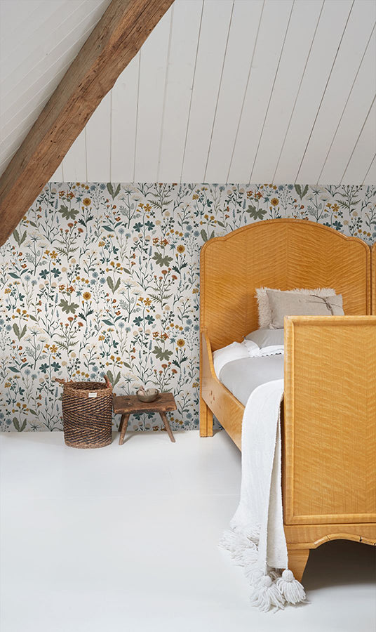 fiore-blue-wildflowers-wallpaper-york-wallcoverings-dd139391 - York Wallcoverings Papel pintado