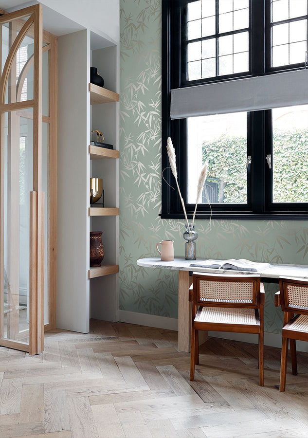 guadua-green-bamboo-leaves-wallpaper-york-wallcoverings-dd347736 - York Wallpaper Wallpaper