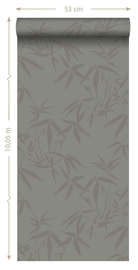 guadua-grey-bamboo-leaves-wallpaper-york-wallcoverings-dd347739 - York Wallcoverings Wallpaper