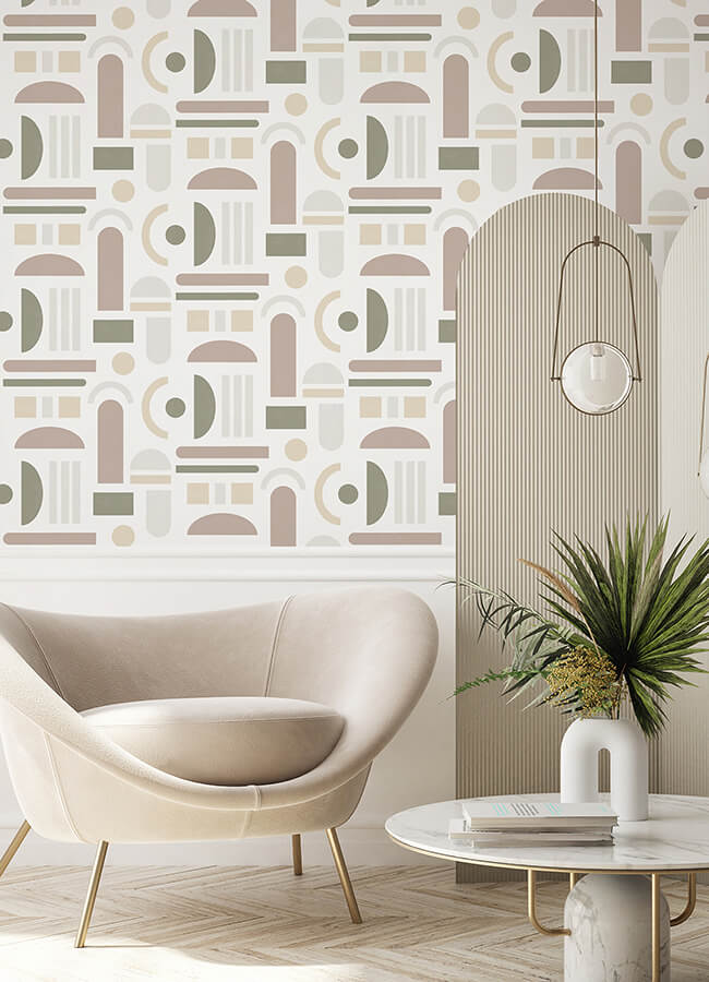 terracotta-wiles-peel-and-stick-wallpaper-york-wallcoverings-nus4944 - York Wallcoverings Wallpaper