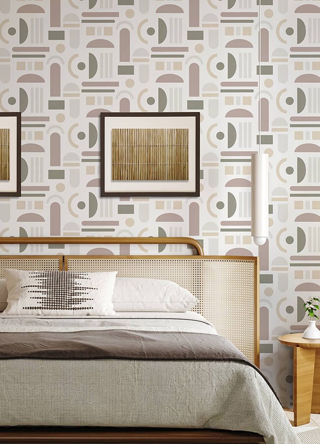 terracotta-wiles-peel-and-stick-wallpaper-york-wallcoverings-nus4944 - York Wallcoverings Wallpaper
