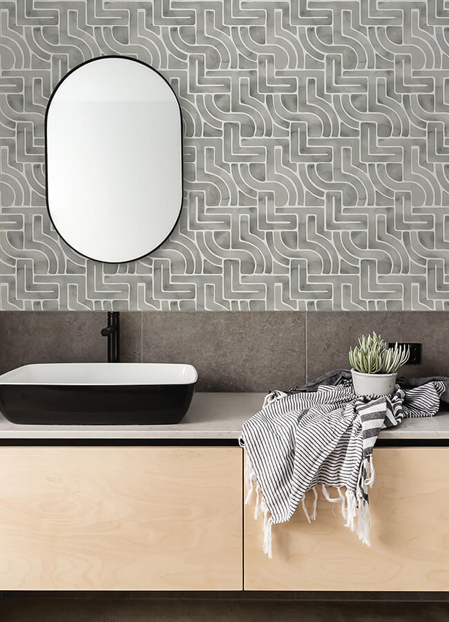 grey-blythe-peel-and-stick-wallpaper-york-wallcoverings-nus4936 - York Wallcoverings Wallpaper
