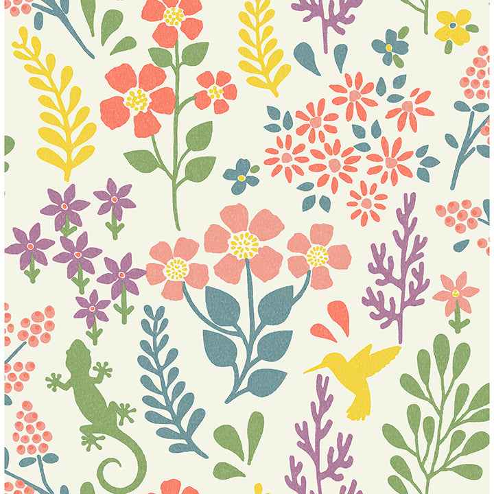 Karina Multicolor Meadow Wallpaper - York Wallcoverings - 2980-26172