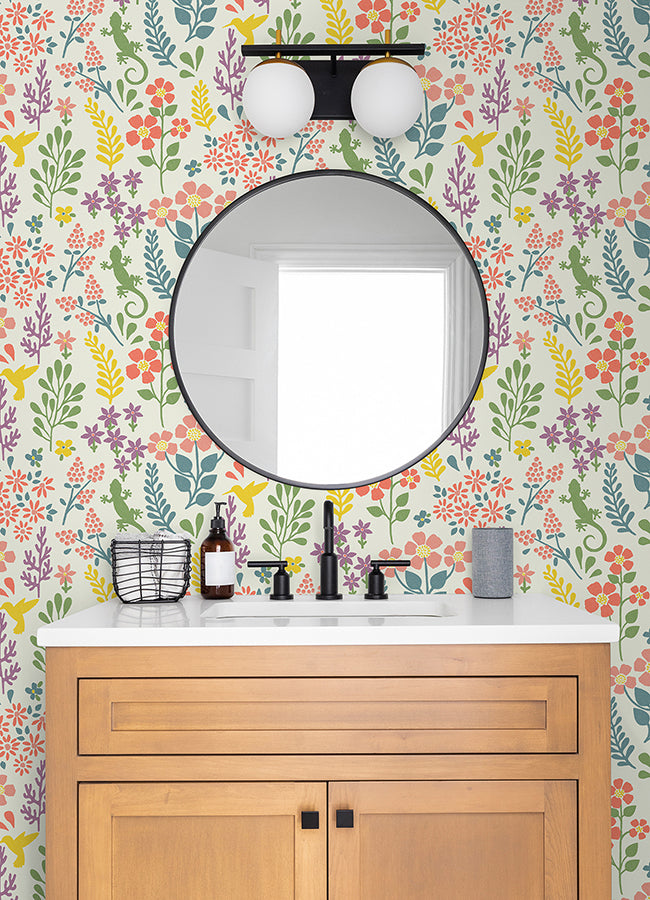 karina-multicolor-meadow-wallpaper-york-wallcoverings-2980-26172 - York Wallpaper Wallpaper