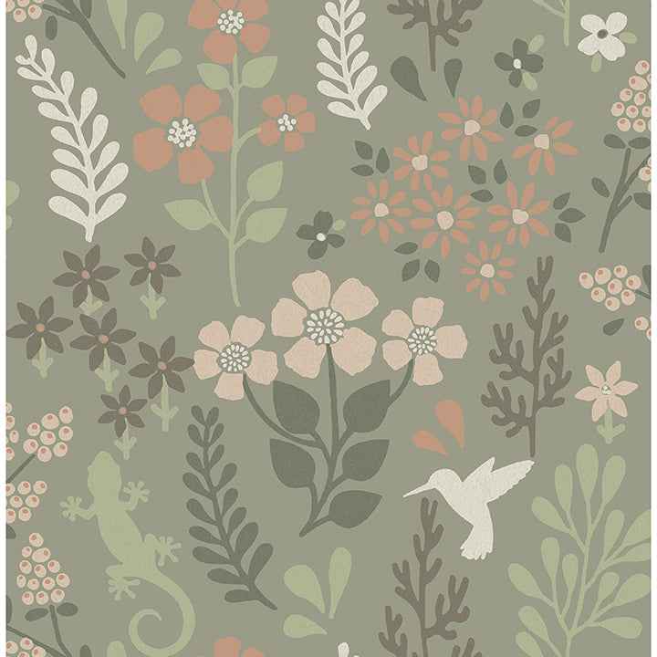 Karina Green Meadow Wallpaper - York Wallcoverings - 2980-26173