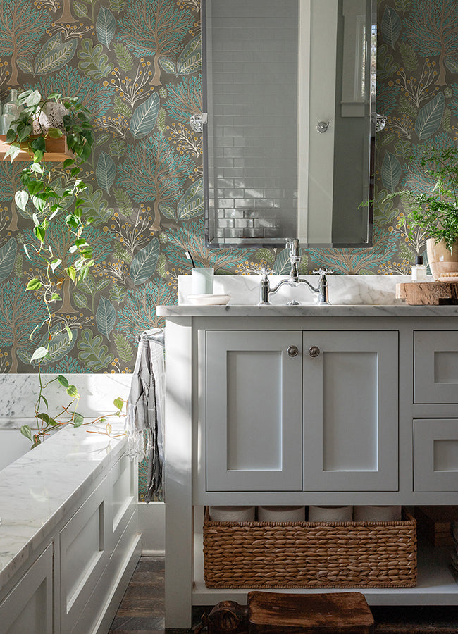 kiah-taupe-forest-wallpaper-york-wallcoverings-2980-26182 - York Wallpaper Wallpaper