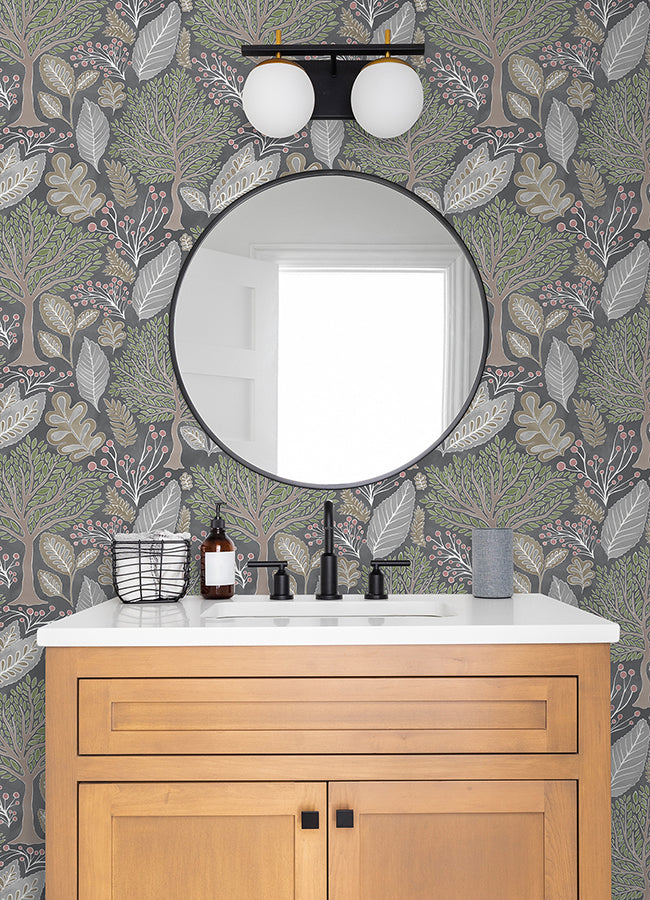 kiah-grey-forest-wallpaper-york-wallcoverings-2980-26183 - York Wallcoverings Wallpaper