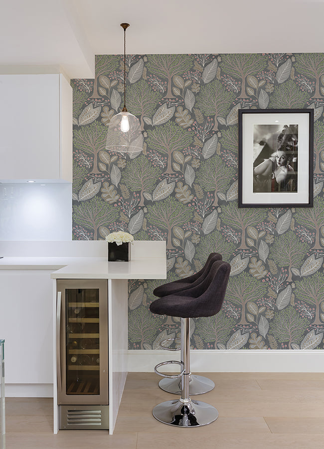kiah-grey-forest-wallpaper-york-wallcoverings-2980-26183 - York Wallcoverings Wallpaper