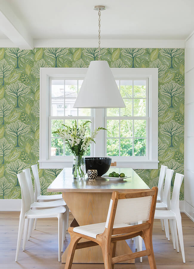 kiah-green-forest-wallpaper-york-wallcoverings-2980-26184 - York Wallcoverings Wallpaper