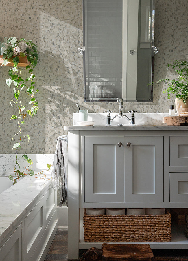 albers-grey-squares-wallpaper-york-wallcoverings-2980-38593-4 - York Wallpaper Wallpaper