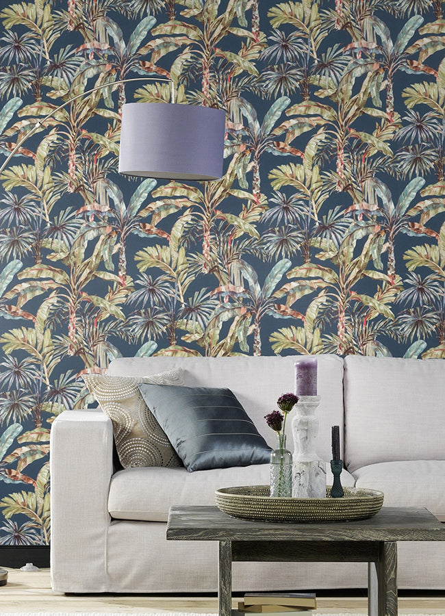 calle-blue-tropical-wallpaper-york-wallcoverings-2980-485288 - York Wallcoverings Wallpaper