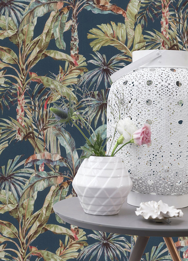 calle-blue-tropical-wallpaper-york-wallcoverings-2980-485288 - York Wallcoverings Wallpaper