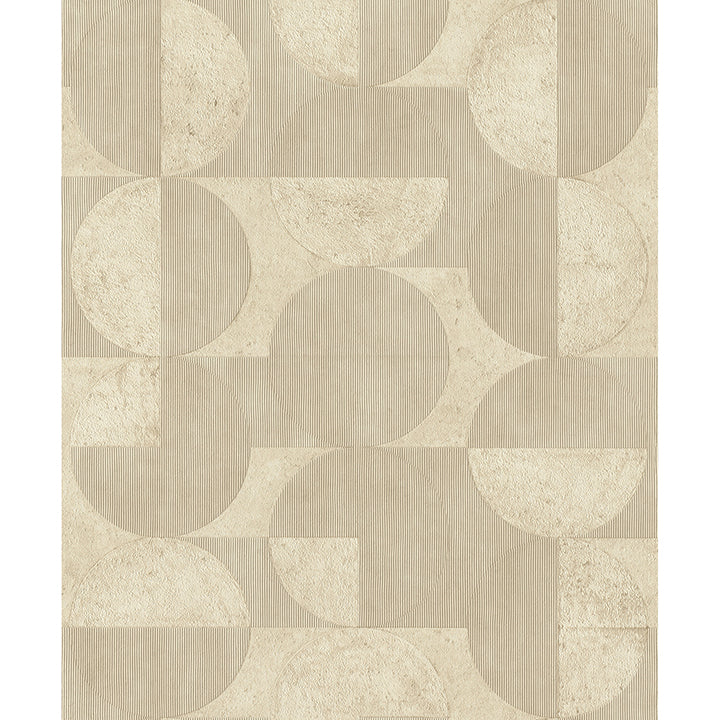 barcelo-beige-circles-wallpaper-york-wallcoverings-2980-521337 - York Wallcoverings Wallpaper