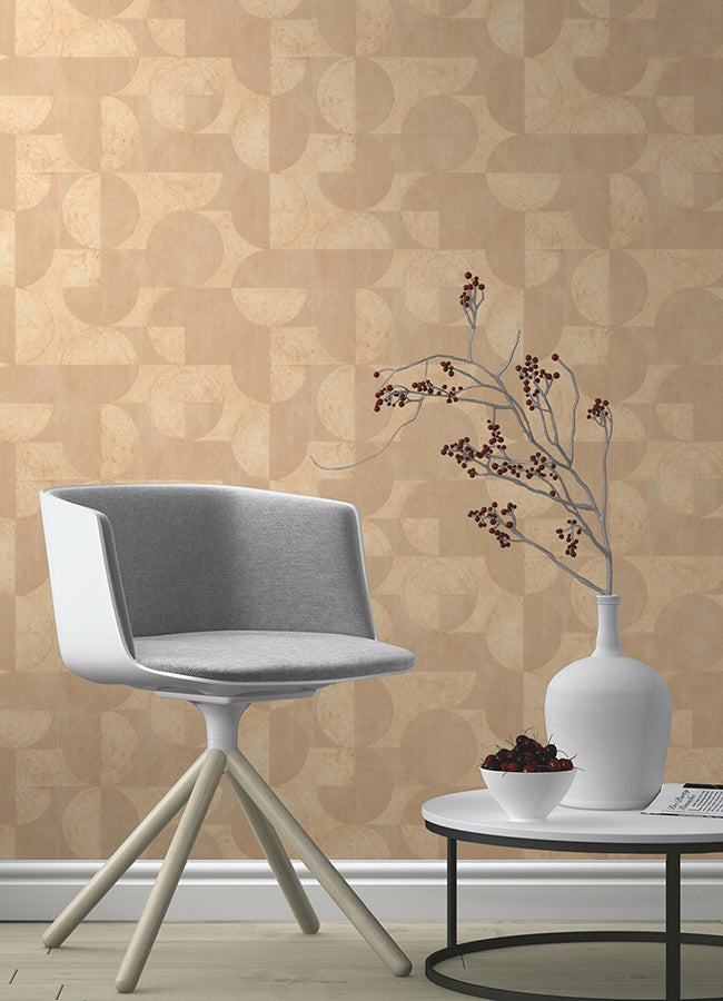 barcelo-light-brown-circles-wallpaper-york-wallcoverings-2980-521344 - York Wallpaper Wallpaper