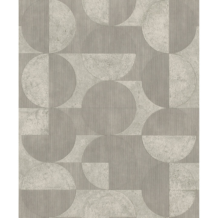 barcelo-grey-circles-wallpaper-york-wallcoverings-2980-521351 - York Wallcoverings Wallpaper