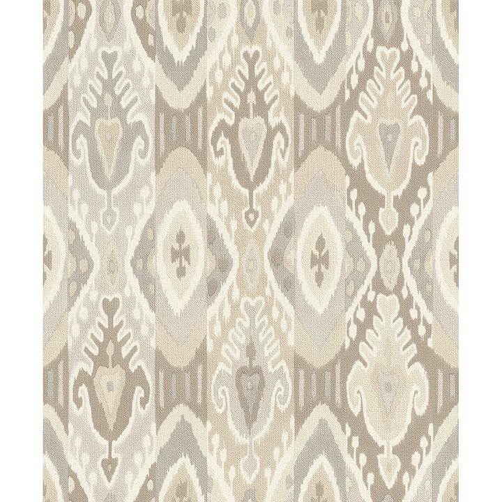 villon-light-grey-ikat-wallpaper-york-wallcoverings-2980-560558 - York Wallpaper Wallpaper