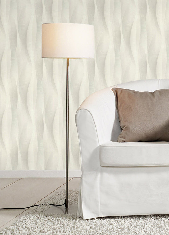 currin-light-grey-wave-wallpaper-york-wallcoverings-2980-651508 - York Wallcoverings Wallpaper