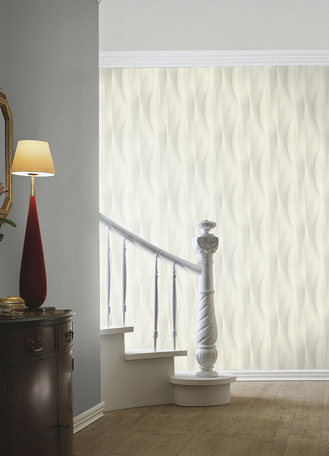 currin-light-grey-wave-wallpaper-york-wallcoverings-2980-651508 - York Wallcoverings Wallpaper