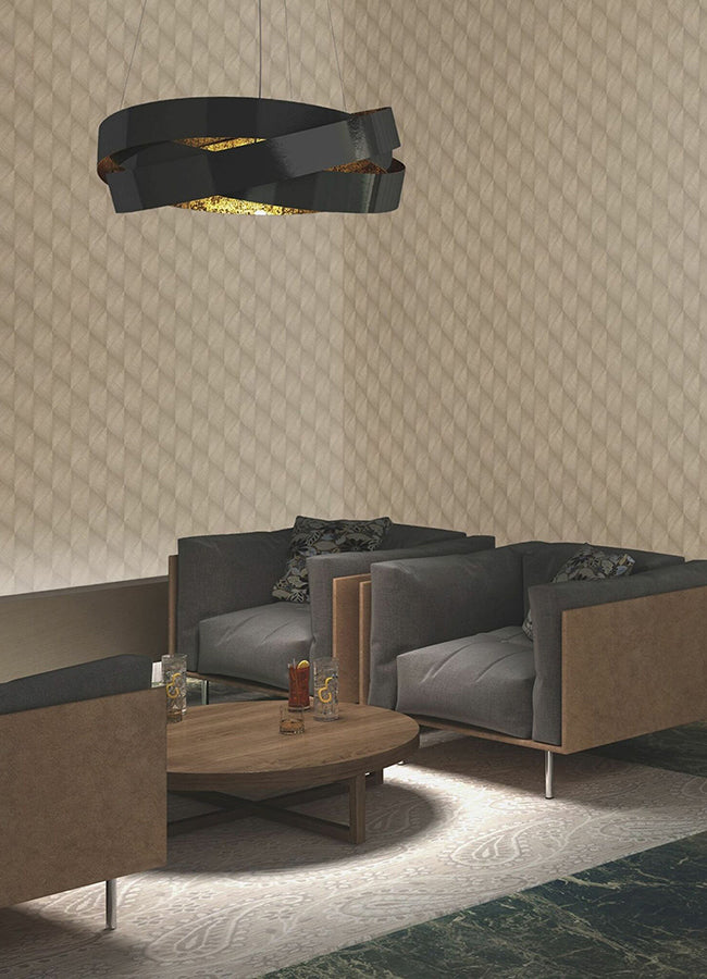 miro-brown-geo-wallpaper-york-wallcoverings-2980-687934 - York Wallcoverings Wallpaper