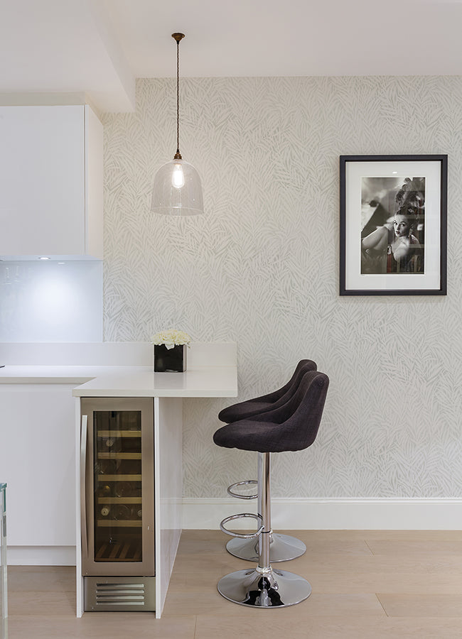 holzer-white-fern-wallpaper-york-wallcoverings-2980-m52500 - York Wallcoverings Wallpaper