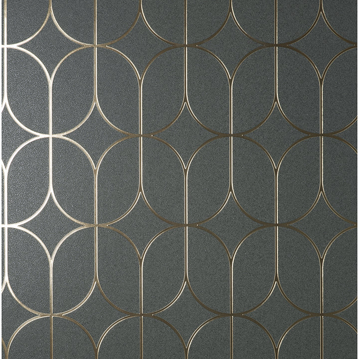 raye-charcoal-rosco-trellis-wallpaper-york-wallcoverings-fd42804 - York Wallcoverings Wallpaper