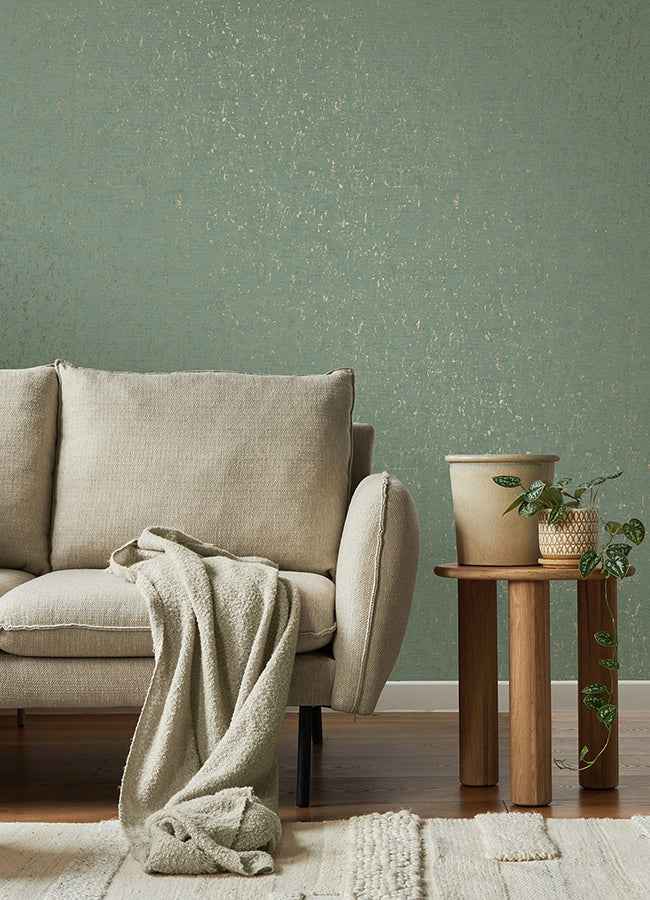 Callie Mint Concrete Wallpaper - York Wallcoverings - 4125-26709 - York Wallcoverings Wallpaper
