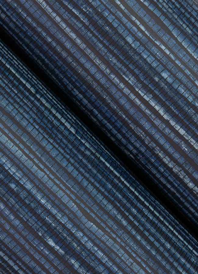 Alton Indigo Faux Grasscloth Wallpaper - York Wallcoverings - 4125-26712 - York Wallcoverings Wallpaper