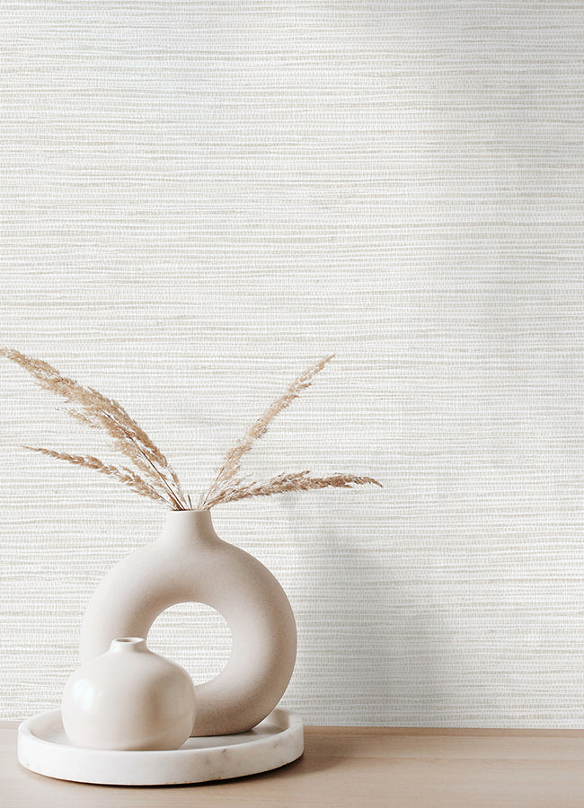 alton-off-white-faux-grasscloth-wallpaper-york-wallcoverings-4125-26713 - York Wallcoverings Papel pintado