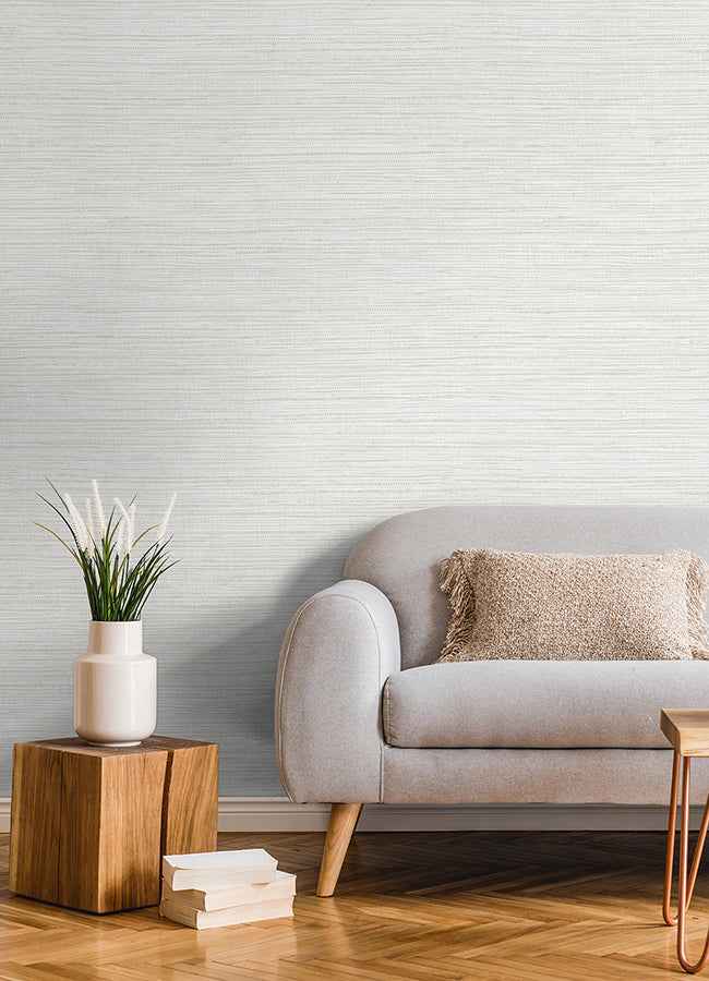Alton Off White Faux Grasscloth Wallpaper - York Wallcoverings - 4125-26713 - York Wallcoverings Wallpaper