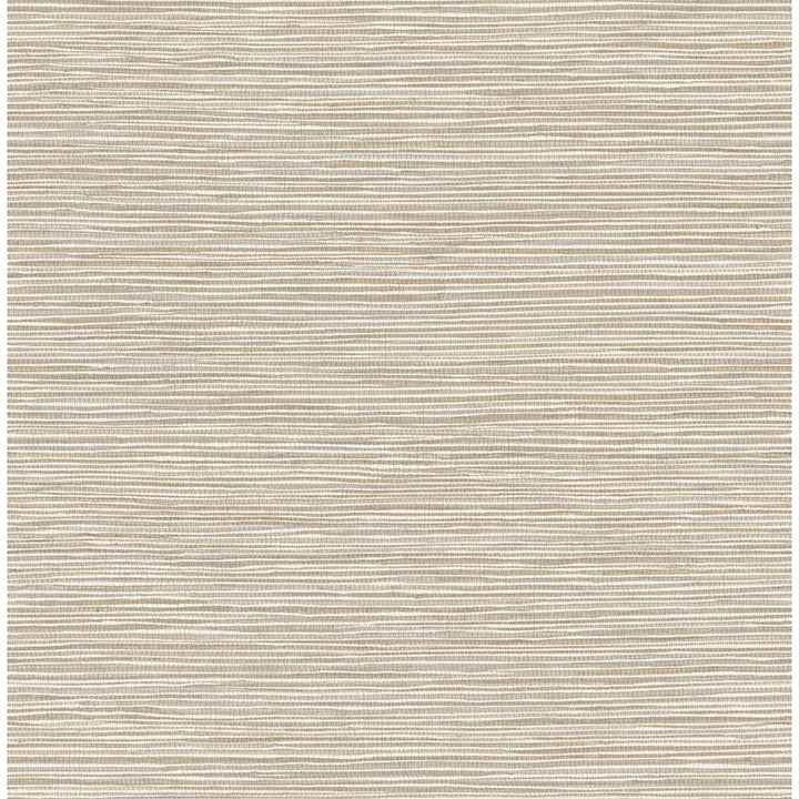 Alton Taupe Faux Grasscloth Wallpaper - York Wallcoverings - 4125-26715