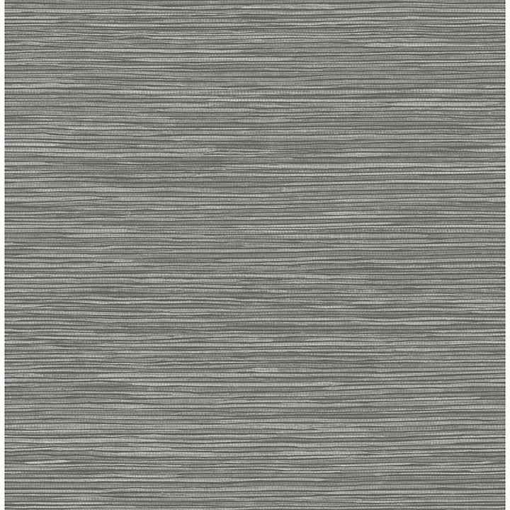 Alton Grey Faux Grasscloth Wallpaper - York Wallcoverings - 4125-26718 - York Wallcoverings Wallpaper