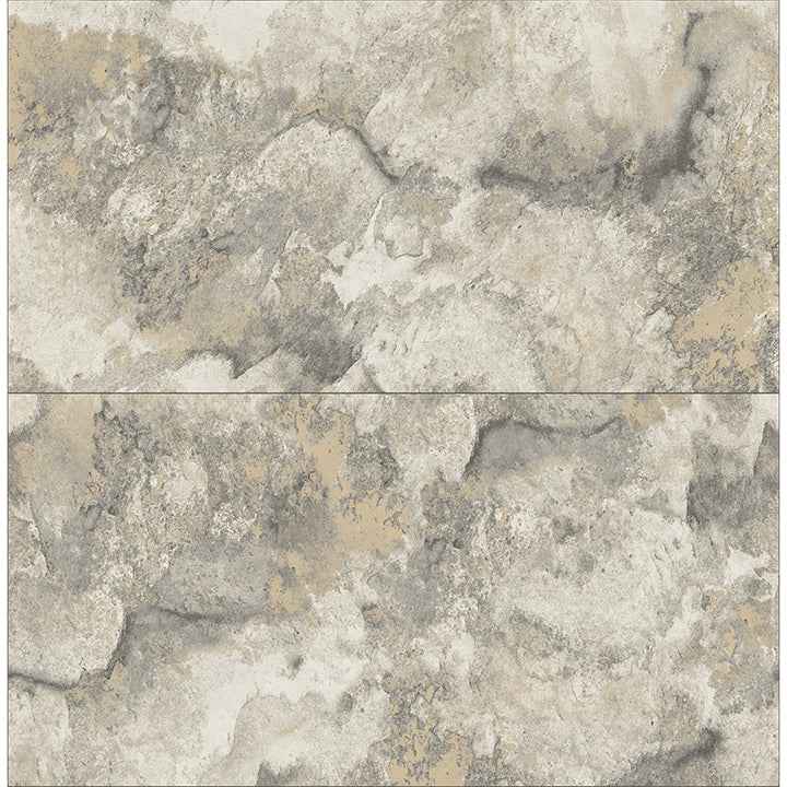 Aria Light Grey Marbled Tile Wallpaper - York Wallcoverings - 4125-26731 - York Wallcoverings Wallpaper