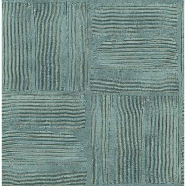 Jasper Teal Block Texture Wallpaper - York Wallcoverings - 4125-26737 - York Wallcoverings Wallpaper
