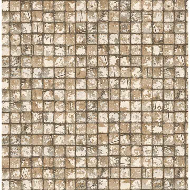 Kingsley Neutral Tiled Wallpaper - York Wallcoverings - 4125-26757