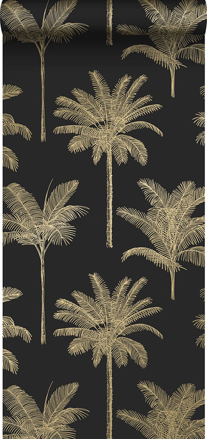 taj-black-palm-trees-wallpaper-york-wallcoverings-dd139322 - York Wallcoverings Wallpaper
