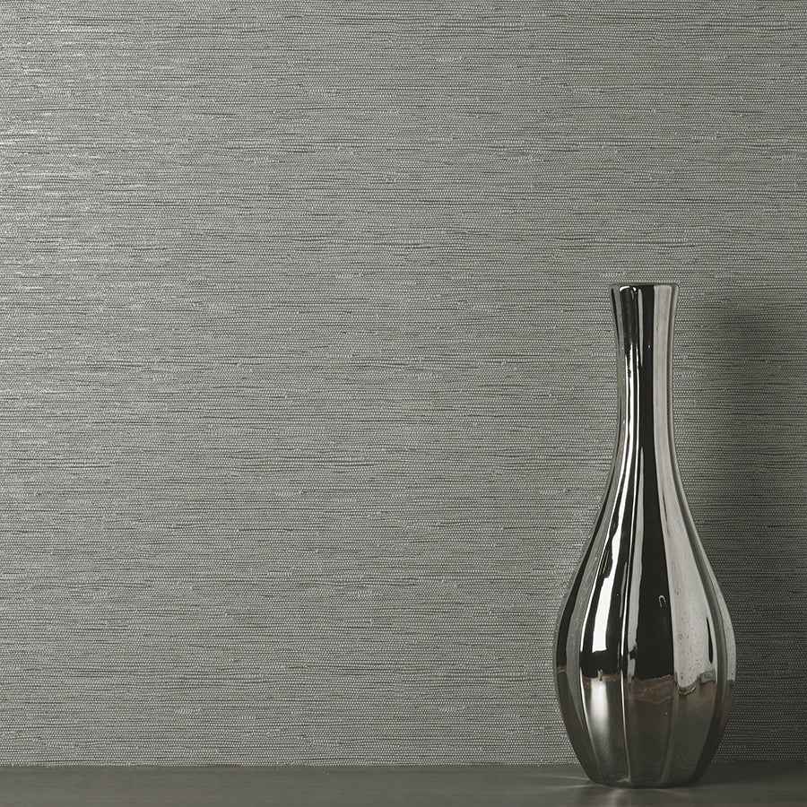 Mephi Grey Grasscloth Wallpaper - York Wallcoverings - FD43155 - York Wallcoverings Wallpaper