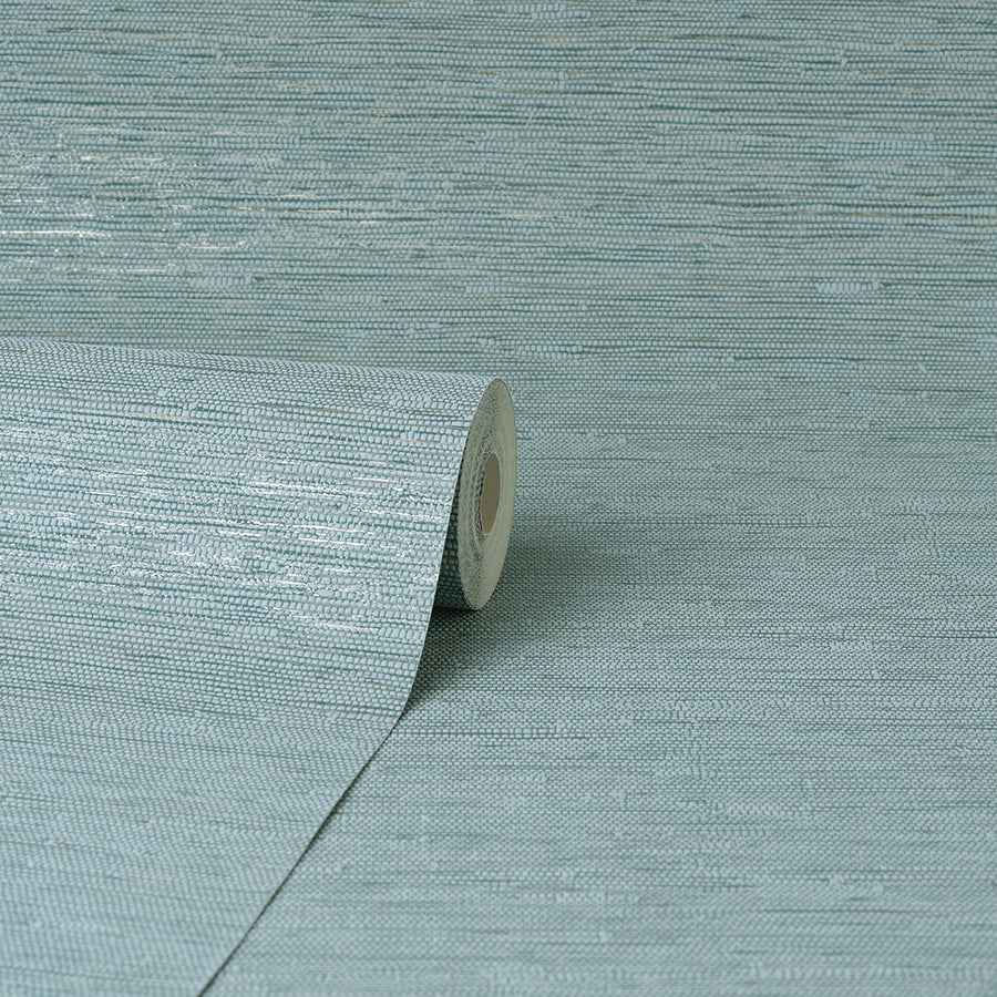 Mephi Teal Grasscloth Wallpaper - York Wallcoverings - FD43157 - York Wallcoverings Wallpaper
