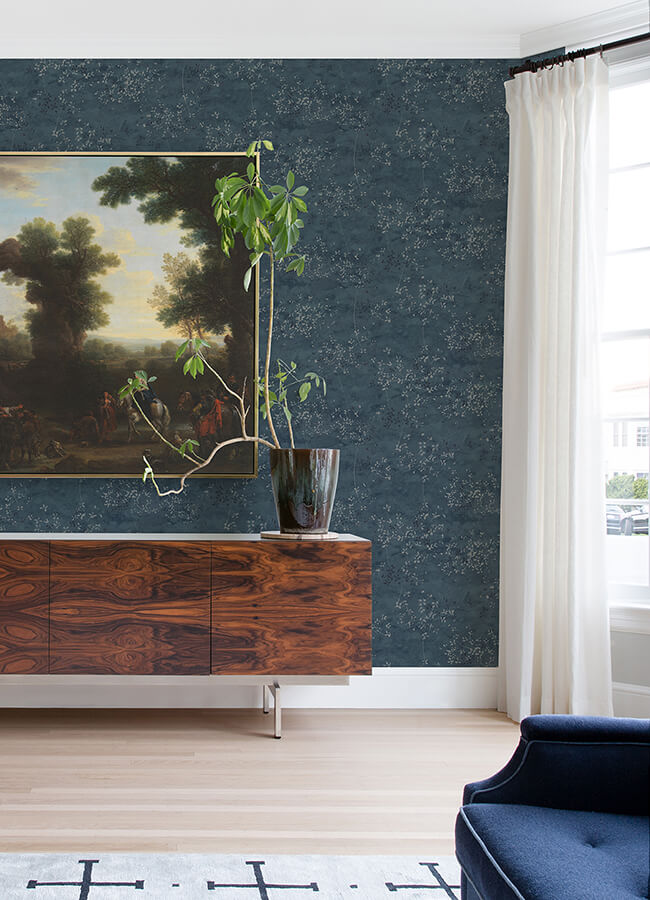 arian-blue-inkburst-wallpaper-york-wallcoverings-4105-86429 - York Wallcoverings Wallpaper