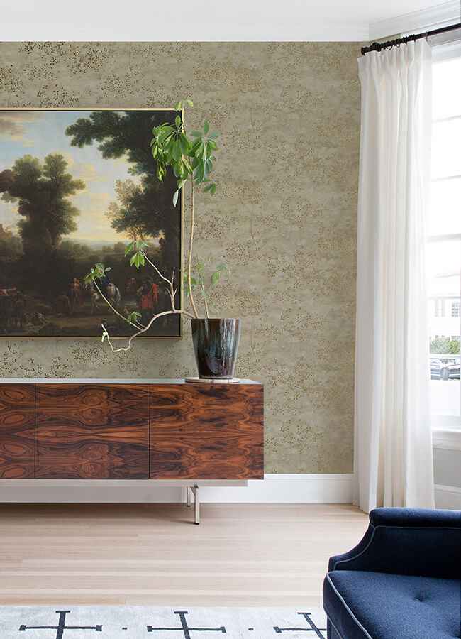 Arian Gold Inkburst Wallpaper - York Wallcoverings - 4105-86430 - York Wallcoverings Wallpaper