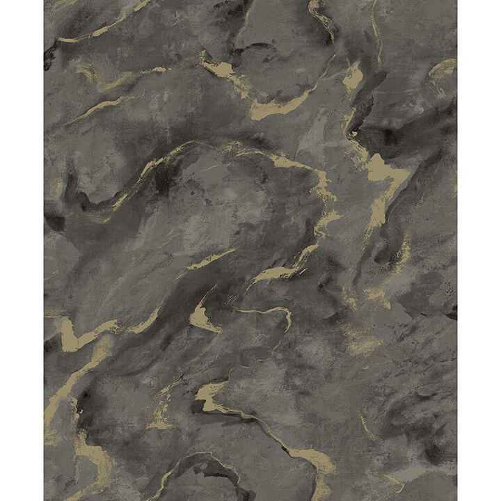 Silenus Charcoal Marbled Wallpaper - York Wallcoverings - 4105-86602