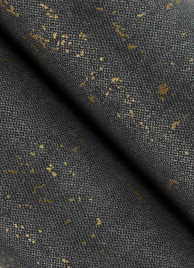 Elatha Charcoal Gilded Texture Wallpaper - York Wallcoverings - 4105-86623 - York Wallcoverings Wallpaper