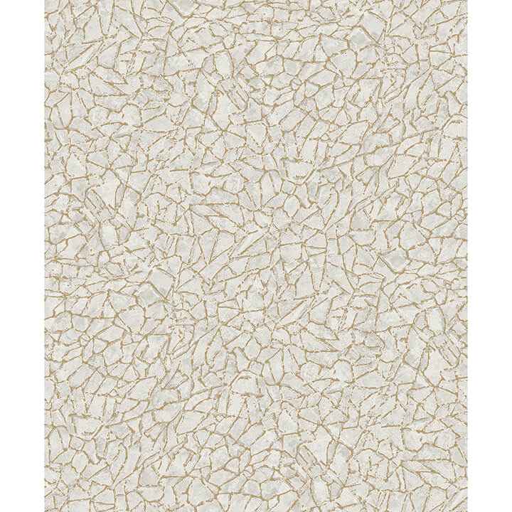 Soma Silver Metallic Crackling Wallpaper - York Wallcoverings - 4105-86624